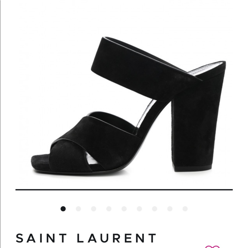 SAINT LAURENT BLACK SANDAL